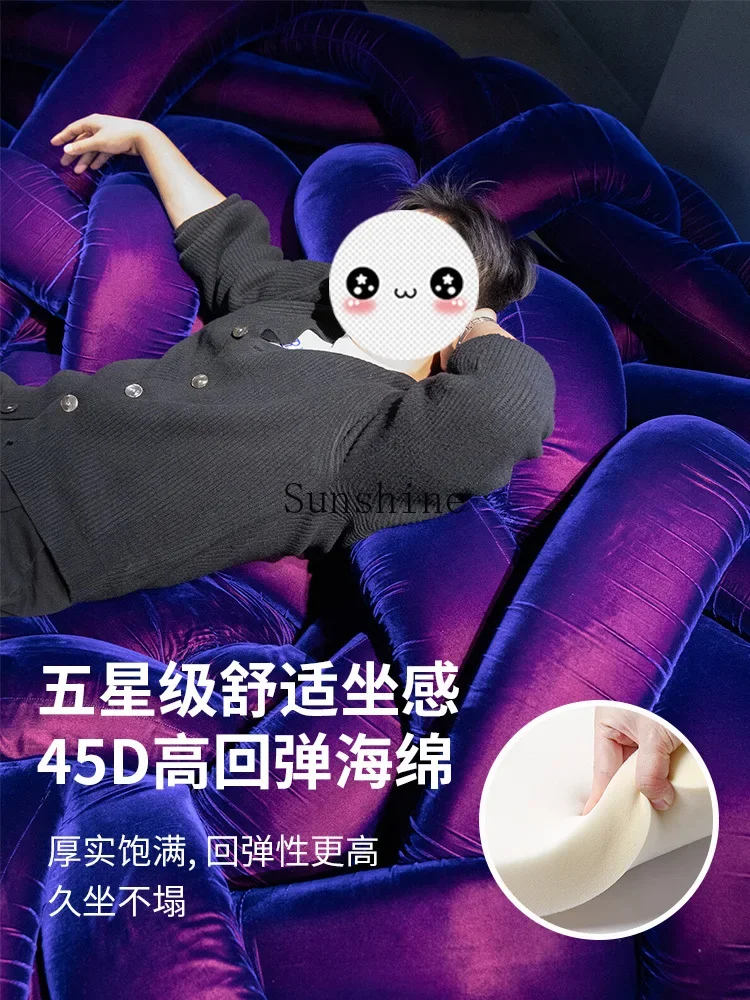 Итальянский светлый роскошный тканый питон с намоткой для гостиной виллы