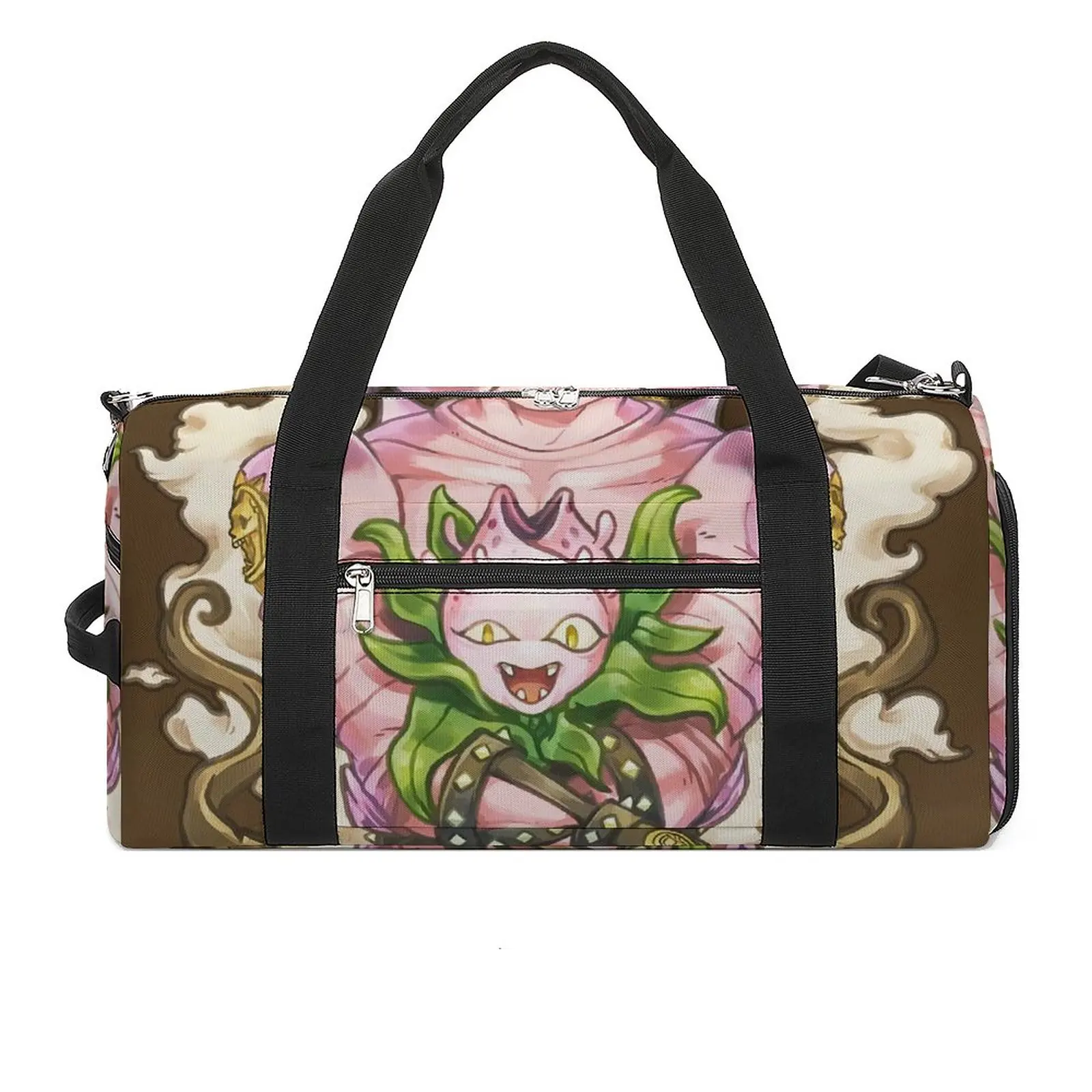 

Killer Queen Crown Sport Bags Jojo Bizarre Adventure with Shoes Gym Bag Weekend Men's Custom Handbag Luggage Funny Fitness Bag