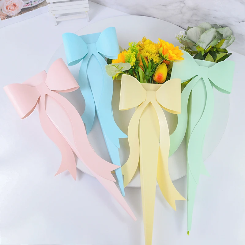

5Pcs/lot Flower Rose Wrapping Gift Box Valentine's Day Wedding Decor Rose Flower Packaging Gift Box Bouquet Floral Material