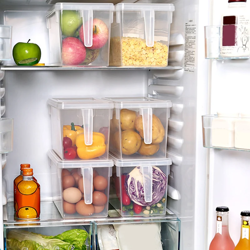 

Многофункциональный кухонный контейнер для хранения еды, контейнер для холодильника с ручкой YN17