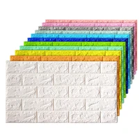 70x38cm 3d wall stickers self adhesive foam brick room decor diy 3d wallpaper wall decor living wall sticker for kids room