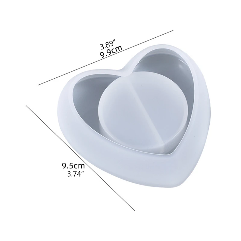 

652F Desktop Candle Cup Candle Holder Candlestick Decoration Heart Shaped Tealight Candle Holder Compatibe with Anniversary