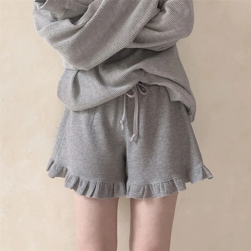 

Dancing Shorts Sport Clothes Skirt High Shorts Waist Chic Streetwear Y2k Casual Homewear Punk Korean Womens Fashion Cycling Gray