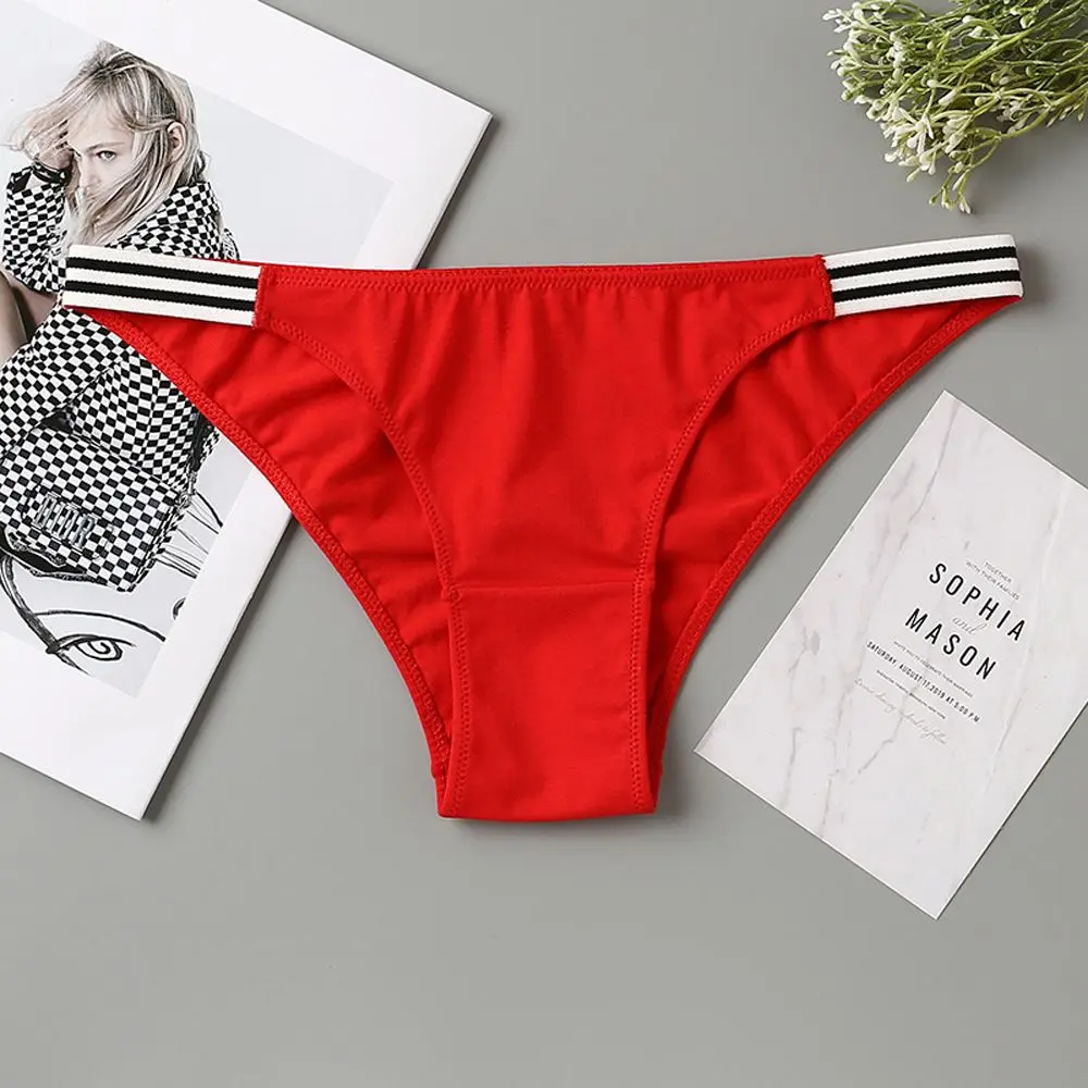 Женское сексуальное женское нижнее белье со средней талией и хлопковой
