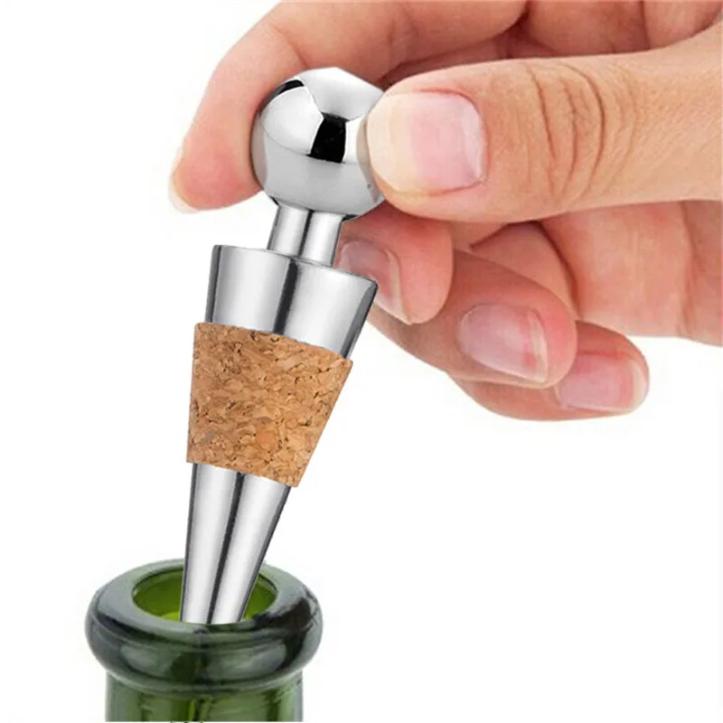 

NINETOP Stainless Alloy Wine Stopper For Champagne Bottle Stopper Vacuum Sealed Creative Wine Bar Tools Pourer Stopper Caps