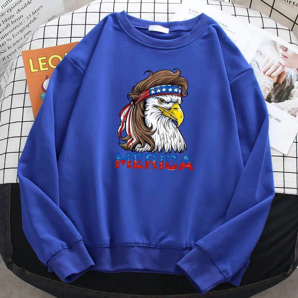 

Eagle Mullet 4Th Of July American Flag Merica Usa Man Hoodie Chrimbo Gift Harajuku Oversize Sportswears Autumn Pullover Male Top