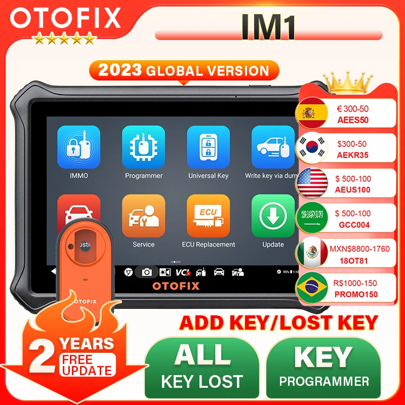 

OTOFIX IM1 Car Key FOB Programming Tool All System Diagnostic Scan Tool Auto Key Programmer IMMO Function Key Tool 2 Year Update