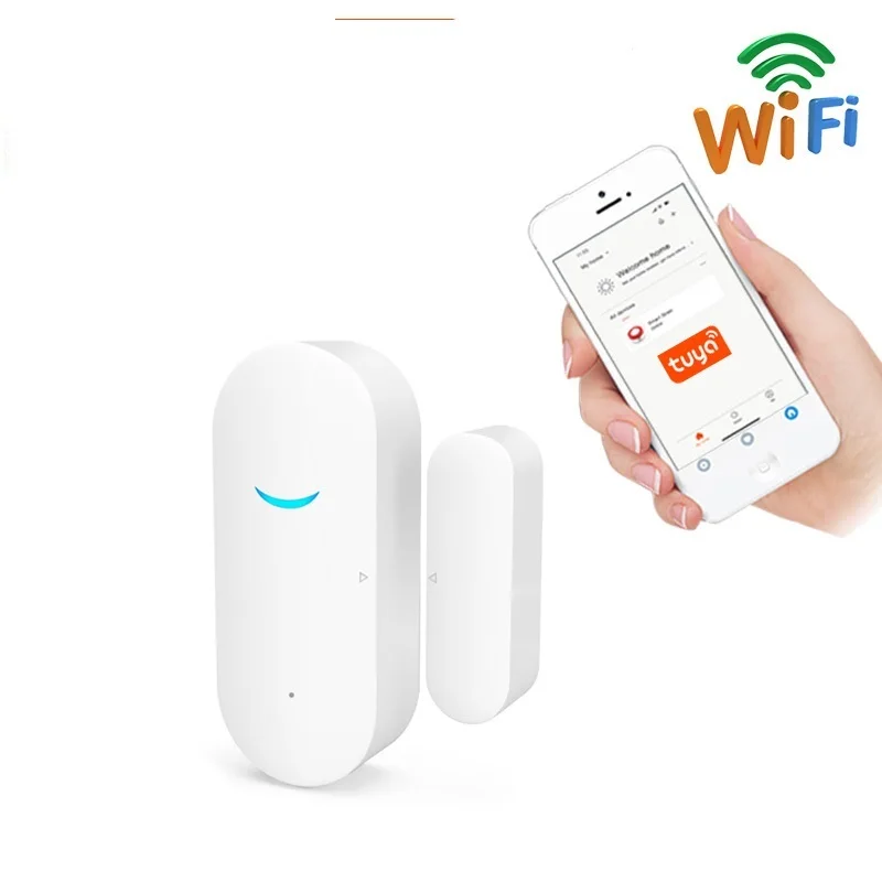 

Смарт-детекторы открывания/закрытых дверей, Wi-Fi, домашняя сигнализация, совместимая с приложением Alexa Google Home