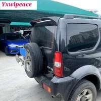 for suzuki jimny 2007 2016 jimny high quality abs material car rear wing trim unpainted color rear roof spoiler