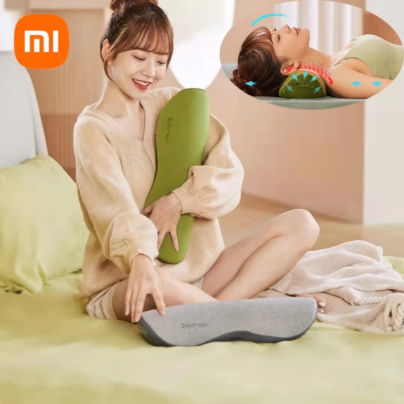 

Youpin Repor New Neck Pillow Traction Stretching Cervical Graphene Hot Compression Roller Chiropractic Pillows Mijia APP
