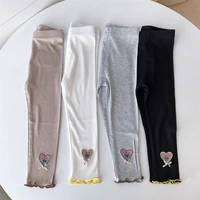 girl leggings kids baby%c2%a0long pants trousers 2022 sweetheart spring autumn teenagers cotton gift comfortable children clothing