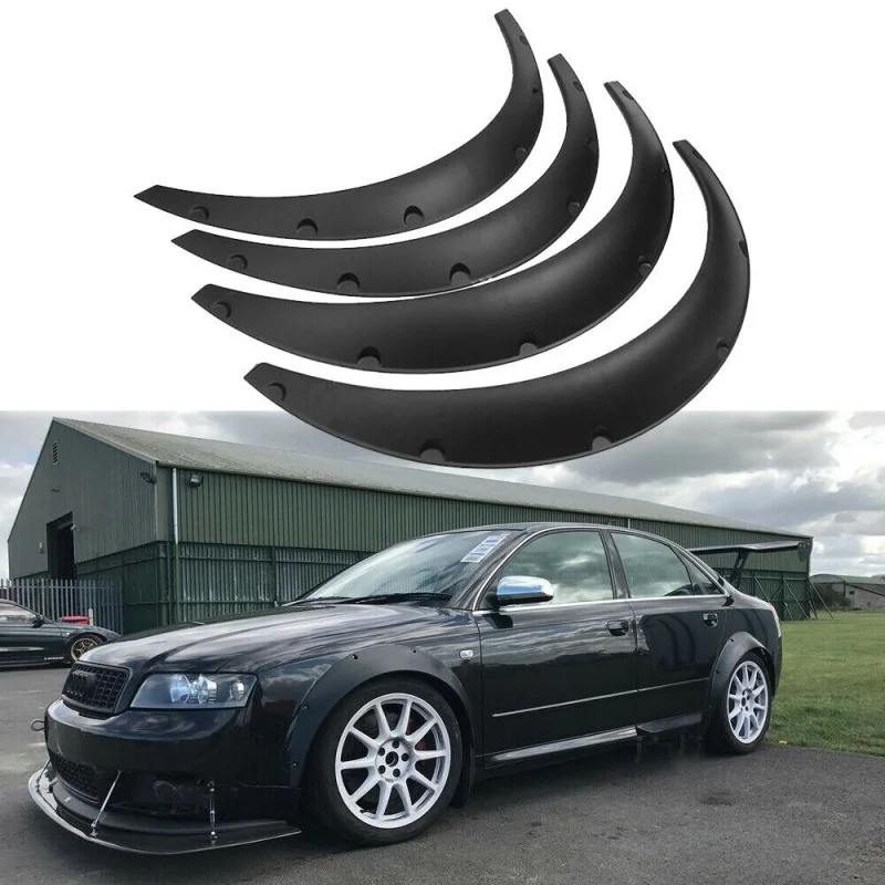 

4.5"; /115mm Car Flexible Fender Flares Wide Body Kit Wheel Arches For Audi A4 S4
