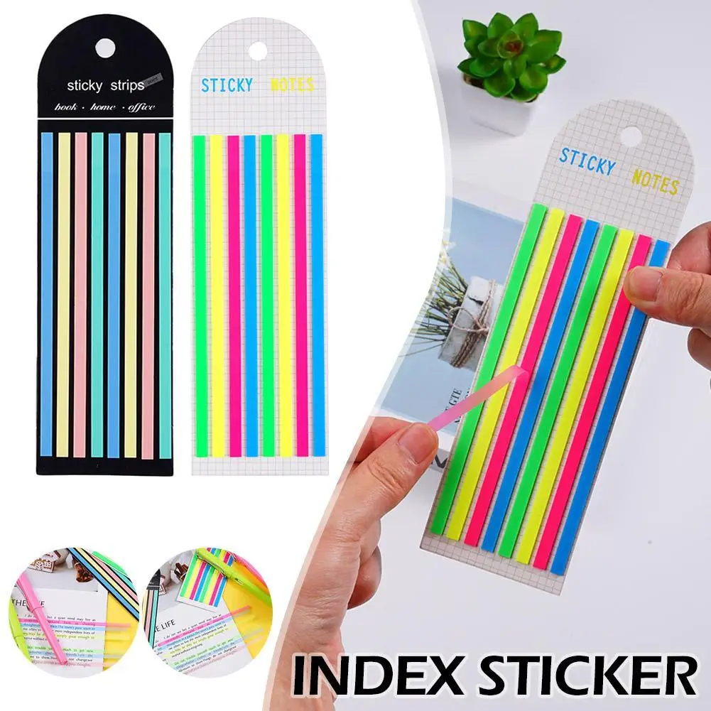 

160 шт., цветные прозрачные флуоресцентные индексные наклейки