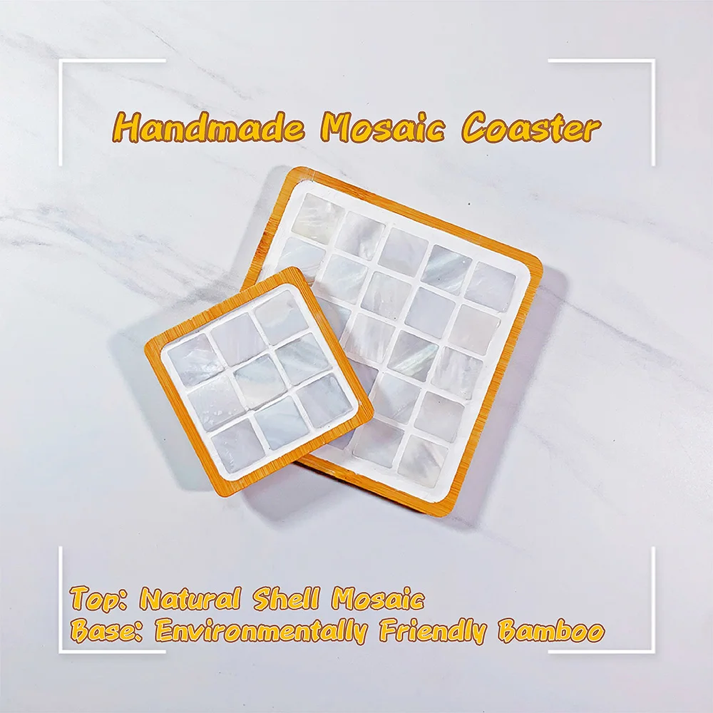 

1 шт., коврик ручной работы из натуральной ракушки и бамбука