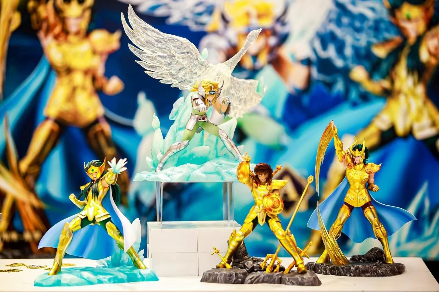 Фото В наличии, оригинальная фигурка Saint Seiya Rewards Водолей Козерог Асура Тереза, детский тигр, лебедь, ледник, подарок №3