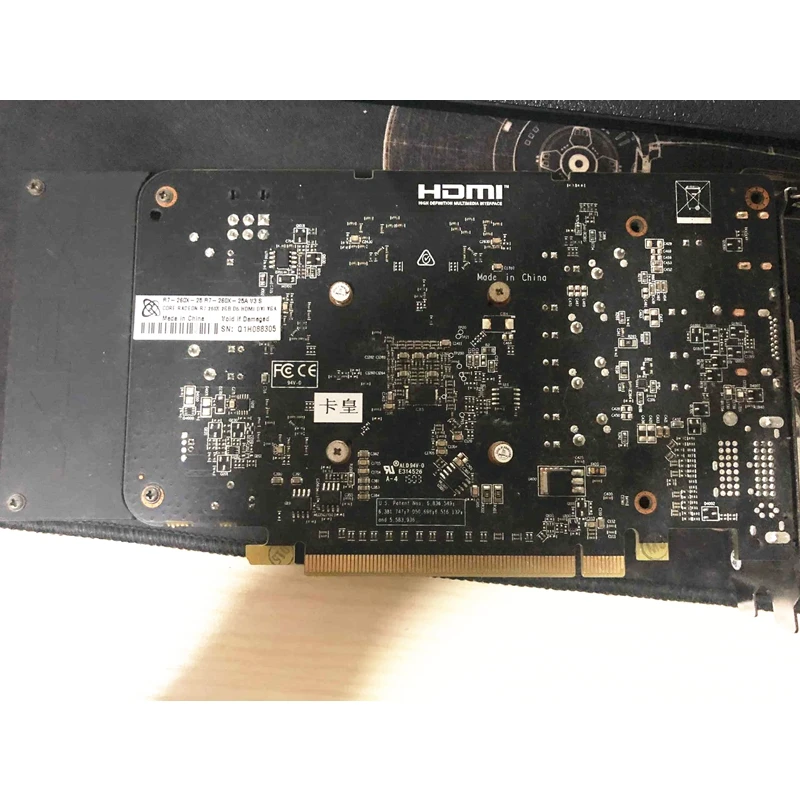 XFX R7 260 2 Гб видеокарты AMD Radeon Оригинал 260X 2G видеокарта GPU рабочий экран ПК
