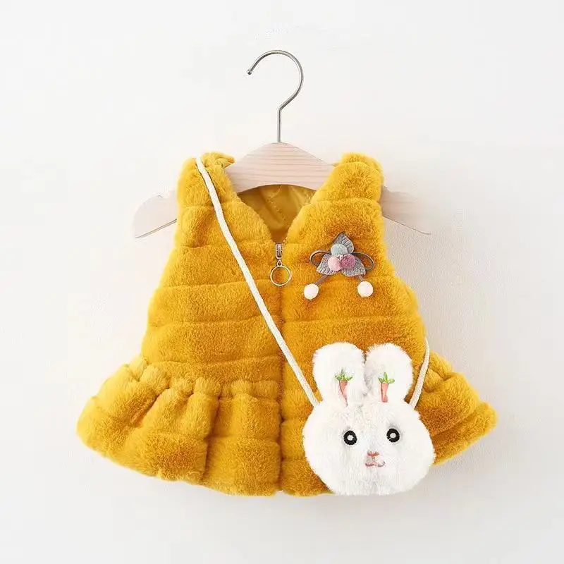 Зимний жилет для новорожденных девочек безрукавка с капюшоном меховой малышей