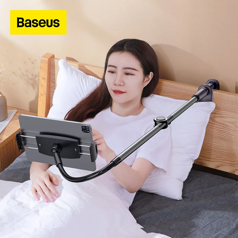 

Baseus Headrest Holder Lazy Phone Holder Universal for Phone Tablet Stand Bed Desktop Clamping Bracket Flexible Rotable Long Arm