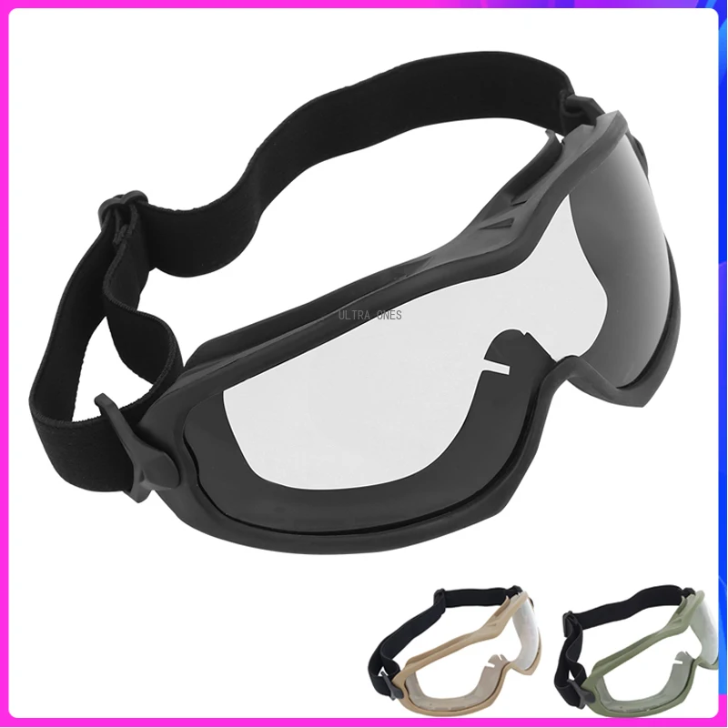 

Tactical Goggles Airsoft Combat Training Shooting Glasses Paintball Wargame Goggles Military UV Protect Windproof Glasses