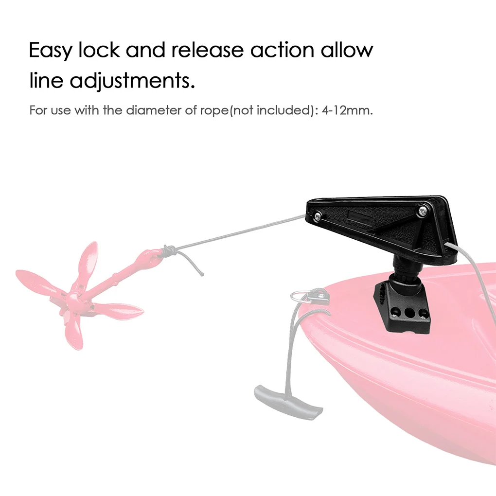 

Boats Rope Lock 360 Degrees Rotatable Side Mount Replacement Pulley Control System Roller Locking Accessories Kayaks