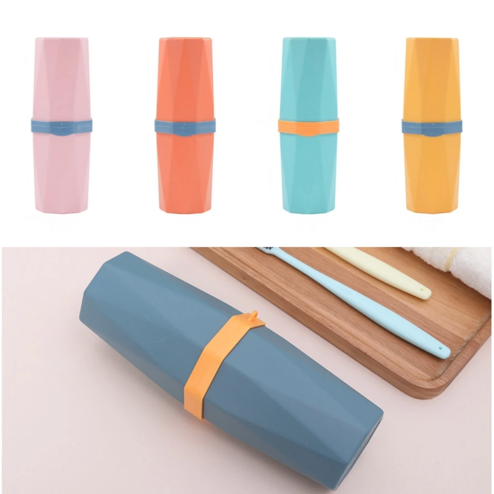 

Portable Toothbrush Toothpaste Holder Case Cup Box Outdoor Travel Camping Shaving Brush Organizer Stand Bathroom Accessories