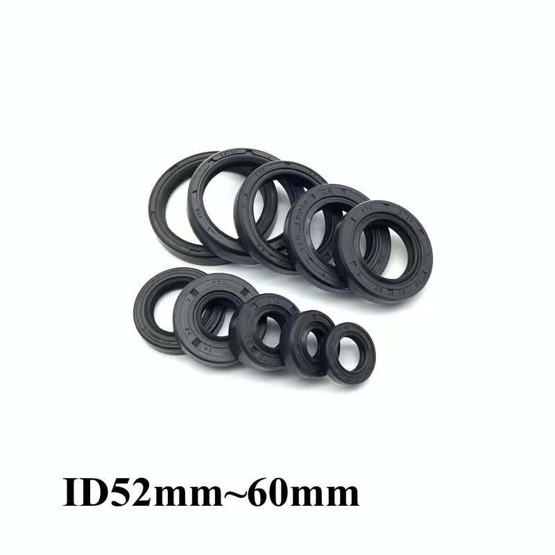 

ID: 52 - 54 mm OD: 62mm - 108mm Height: 7mm - 12mm TC/FB/TG4 Skeleton Oil Seal Rings NBR Double Lip Seal for Rotation Shaft