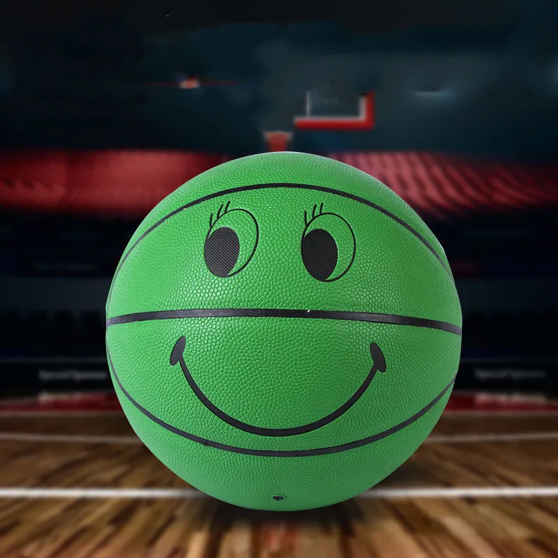 

Smile Face Basketball Standard Size 5 TPU Wear-resistant High Elasticity Training League Match Ball Teenagers Smiling Basketball