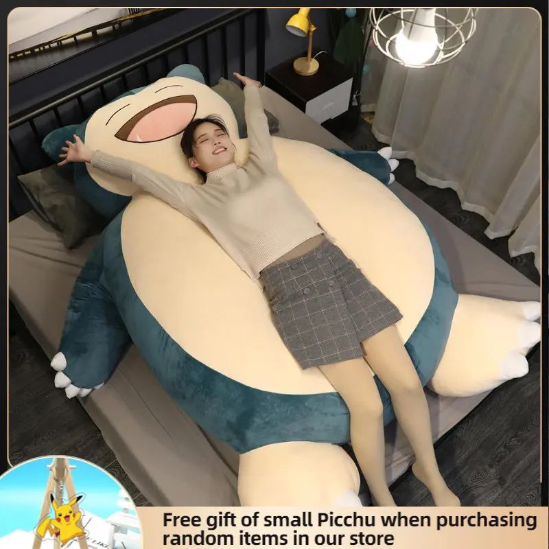 

Pokemon Snorlax Figurine Pikachu Sleeping Throw Pillow Doll Children's Birthday Gift Stuffed Animals Baby Toys