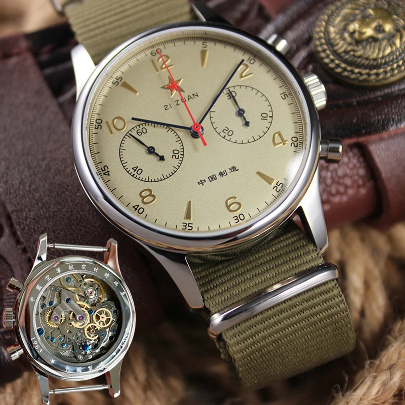 

Часы-хронограф Мужские механические, водостойкие, 40 мм, s 1963