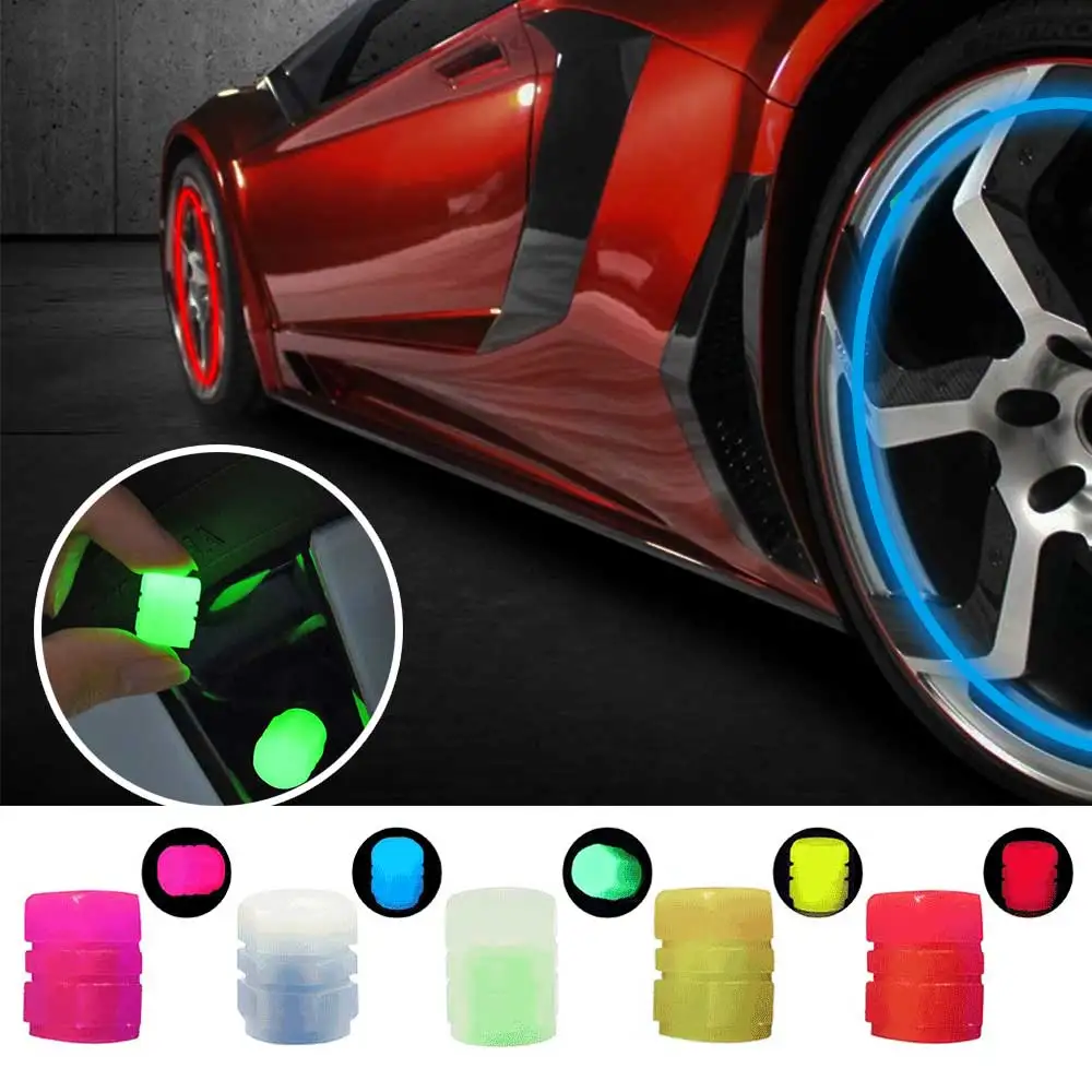 

Universal Luminous Tire Valve Cap Car Wheel Hub Glowing Dust-proof Decorative Tyre Rim Stem Covers Applicable Motorcycle Bike