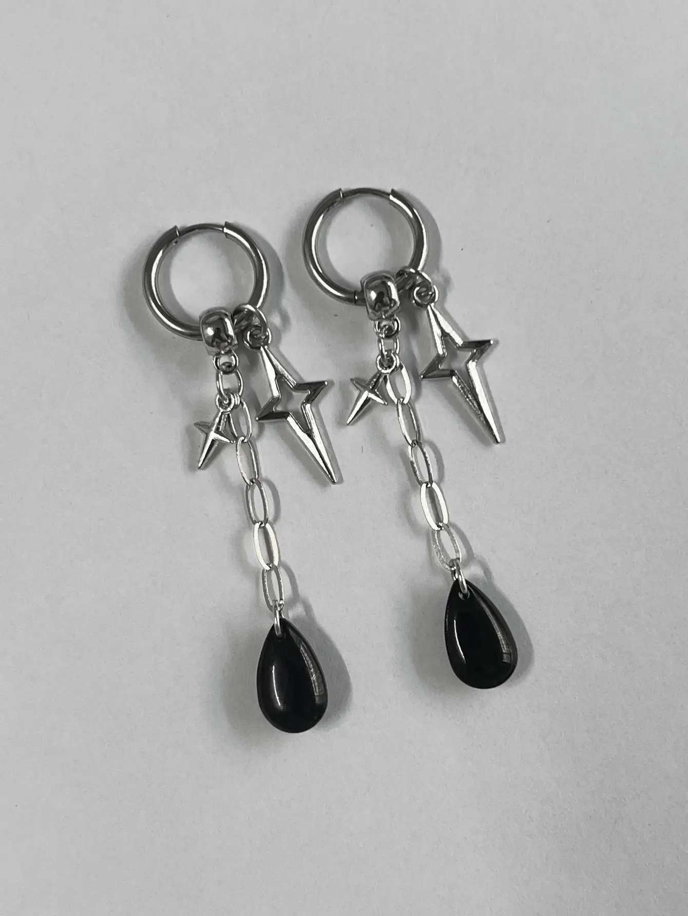Серьги-капли вампира готические украшения ретро крест панк Северная звезда