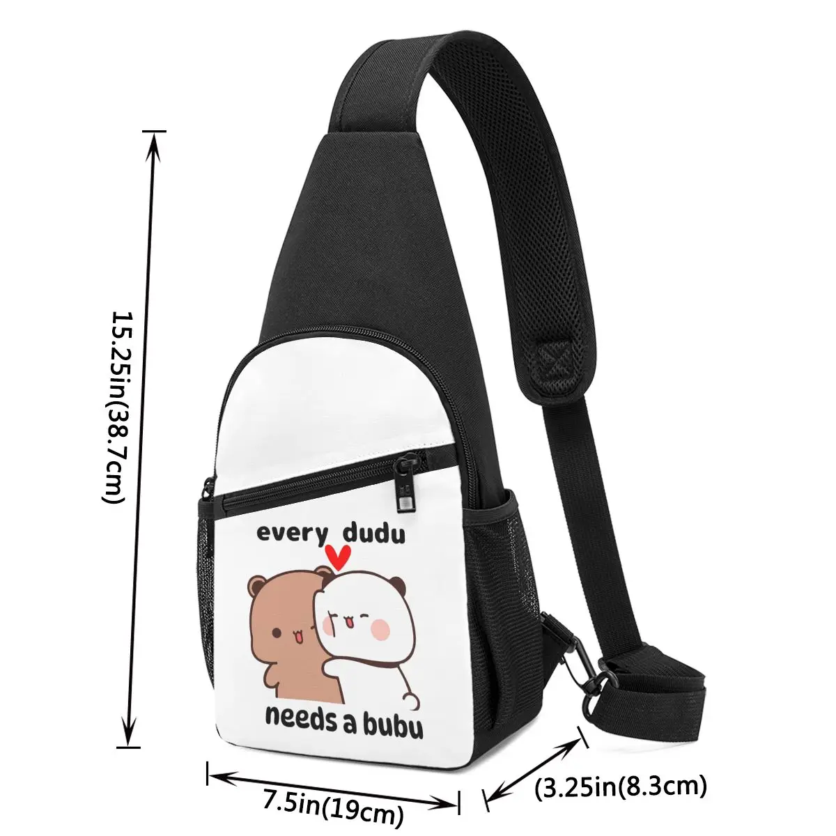 Фото Мужская нагрудная сумка Every Dudu Needs A Bubu, рюкзак-слинг через плечо, дорожная сумка для путешествий и походов, сумка на одно плечо №5