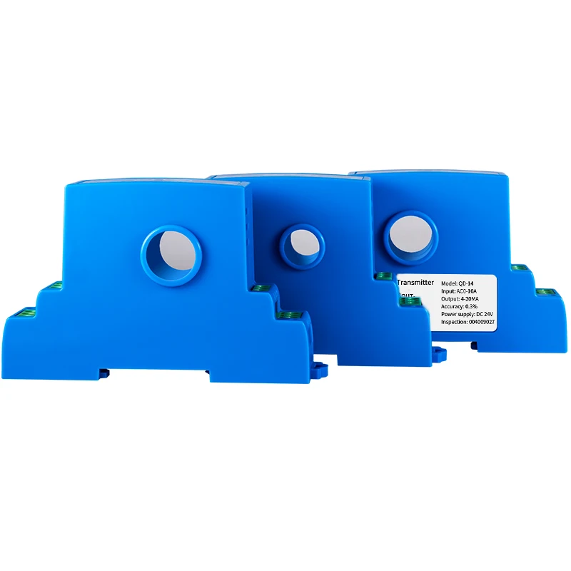 AC DC 10A 20A 30A 50A Hall Effect Current Transmitter 0-150A to 4-20mA 0-20mA 0-10V 0-5V 1-5V 35mm DIN AC/DC Transducer