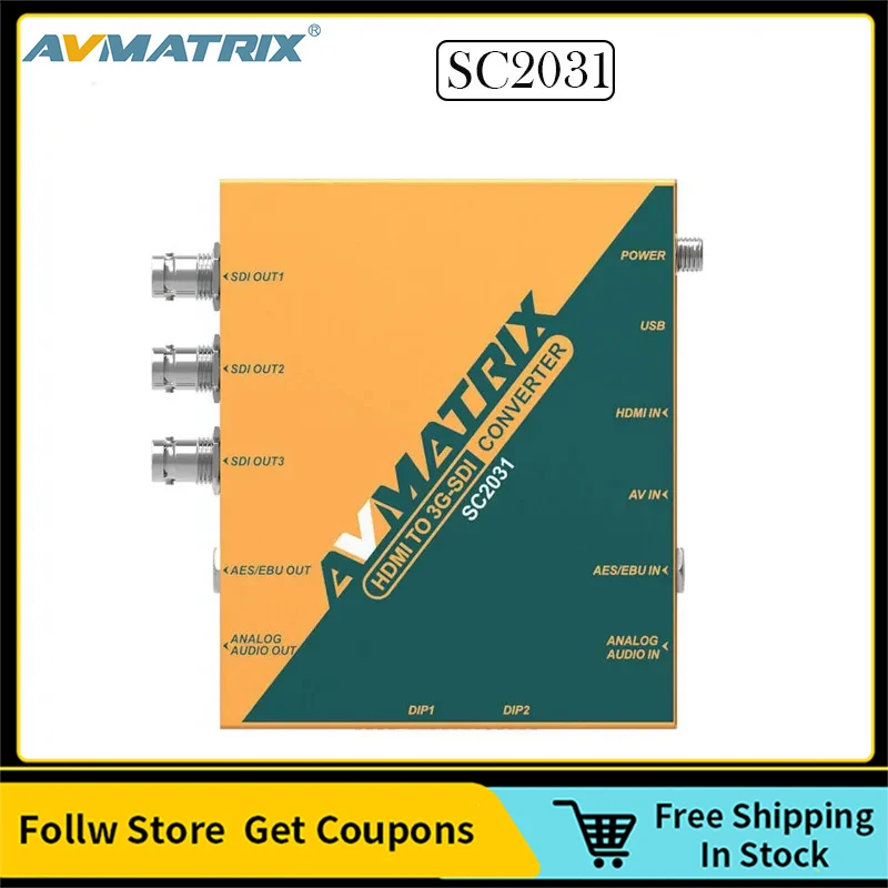 Преобразователь накипи AVMATRIX SC2031 с HDMI на 3G-SDI три параллельные выходы SDI