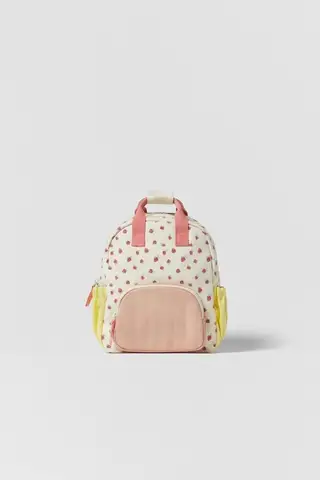 Детский рюкзак с принтом клубники, модная трендовая сумка на два плеча для мальчиков и девочек, школьный ранец для детского сада