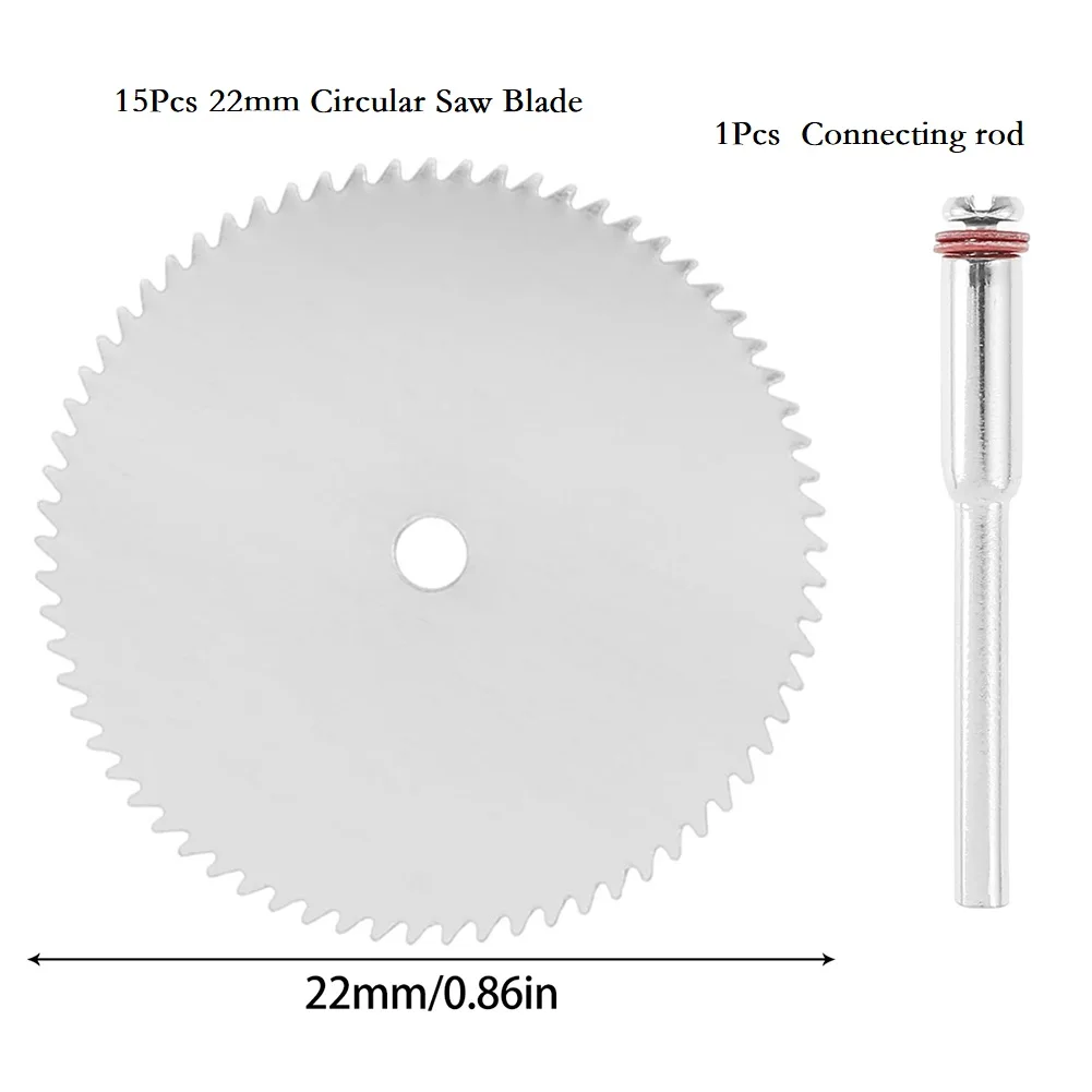 

15 шт. 22 мм Мини дисковая пила алмазные режущие диски из нержавеющей стали режущее колесо диск шлифовальные диски диск электроинструменты