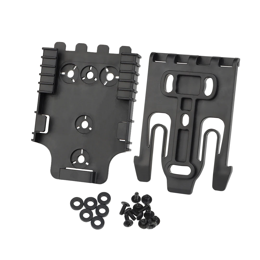 

Tactical Quick Locking System Kit QLS 19 22 Platform Adapter for Gun Holster with Locking Fork and Receiver Plate
