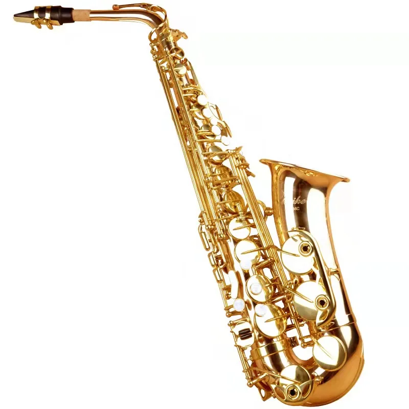 

French brand made high end Eb 802Alto saxophone brass gold plated E flat professional alto saxophone musical instrument