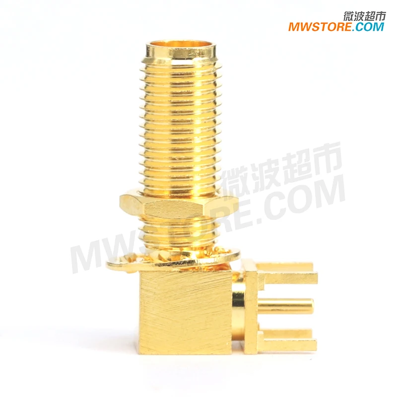 

(Female) terminal connector, 90 ° right angle bend, wall through, DC-6GHz, SMA-KYWHD5