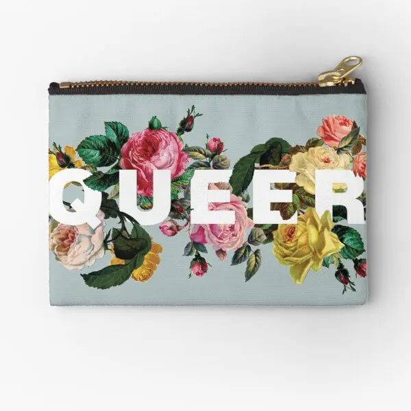 

Antique Roses Zipper Pouches Key Bag Pocket Socks Storage Pure Coin Money Underwear Men Small Wallet Cosmetic Women Packaging