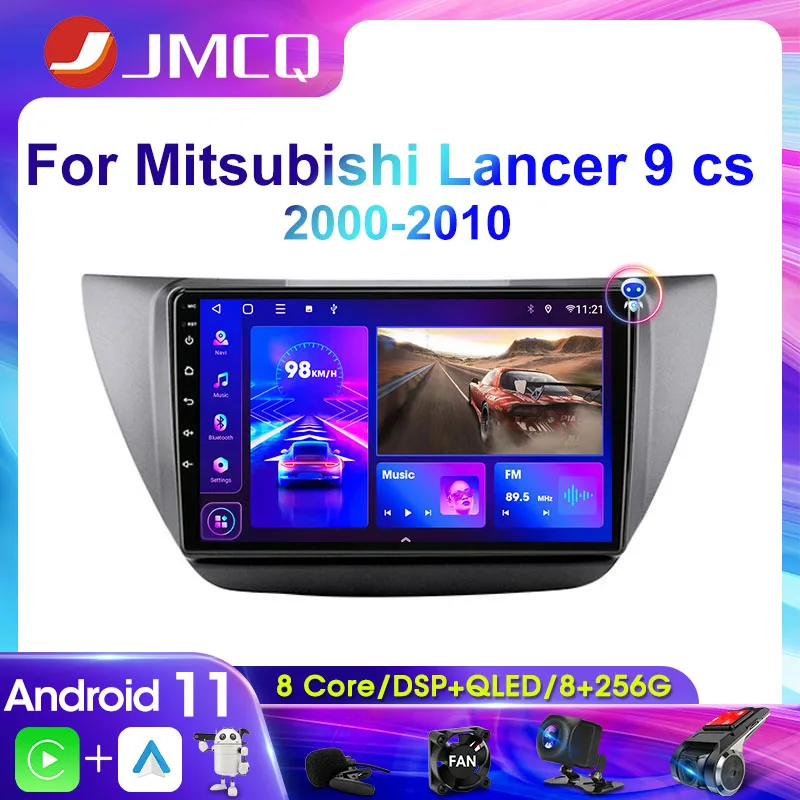 Автомагнитола 2DIN для Mitsubishi Lancer 9 CS 2000-2010 мультимедийный видеоплеер навигатор GPS головное устройство Carplay 4G Android 11