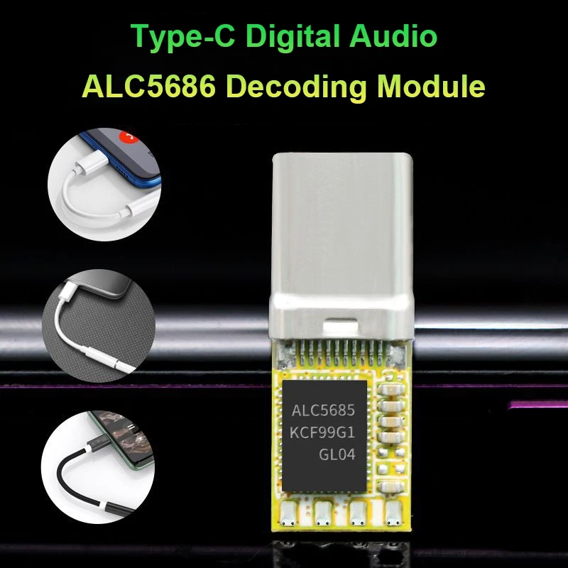 

Hot Type-C Digital Audio ALC5686 Decoding Module PCBA Module For Xiaomi Samsung Ipad Adapter Module