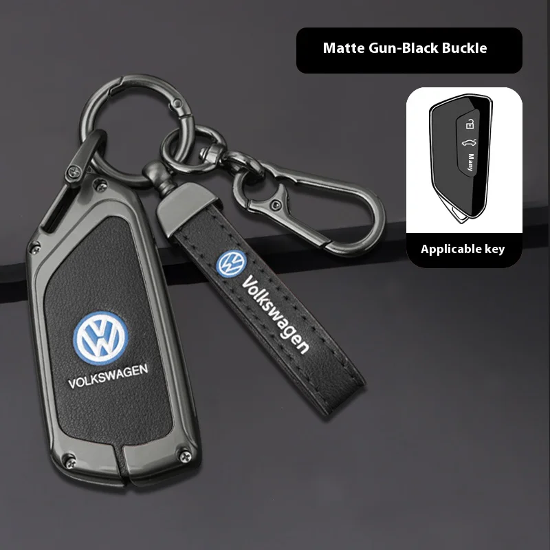 Для Volkswagen VW GTD Magotan Golf 8 MK8 ID.3 ID.4 ID.6 Аксессуары для автомобиля ТПУ Чехол для ключей из цинкового сплава Сумка Автомобильный брелок Металлический корпус ключа