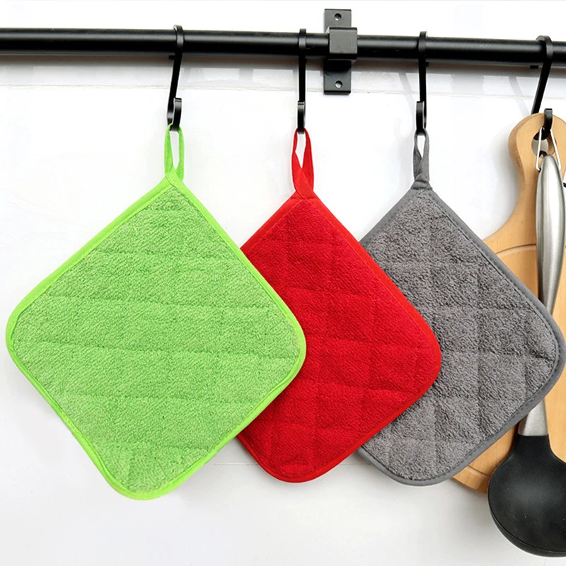 Термостойкие держатели для кастрюль и полотенец хлопковый нескользящий коврик