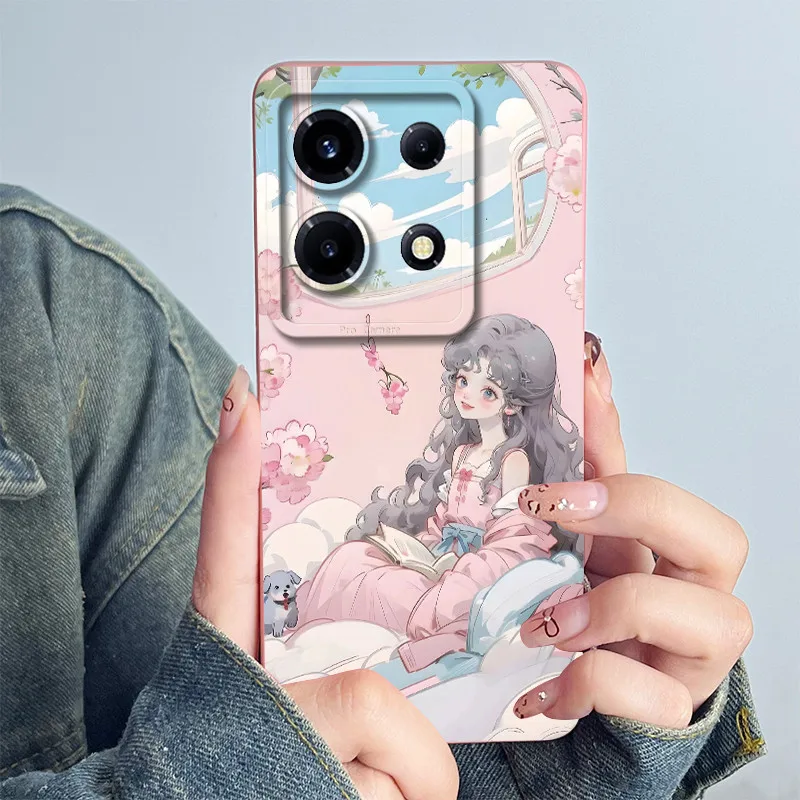 For Infinix Note 30 VIP X6710 Phone Case Cover Silicone Sweet Painted Shell Cartoon Funda Lovely Printed Shockproof Casing Coque