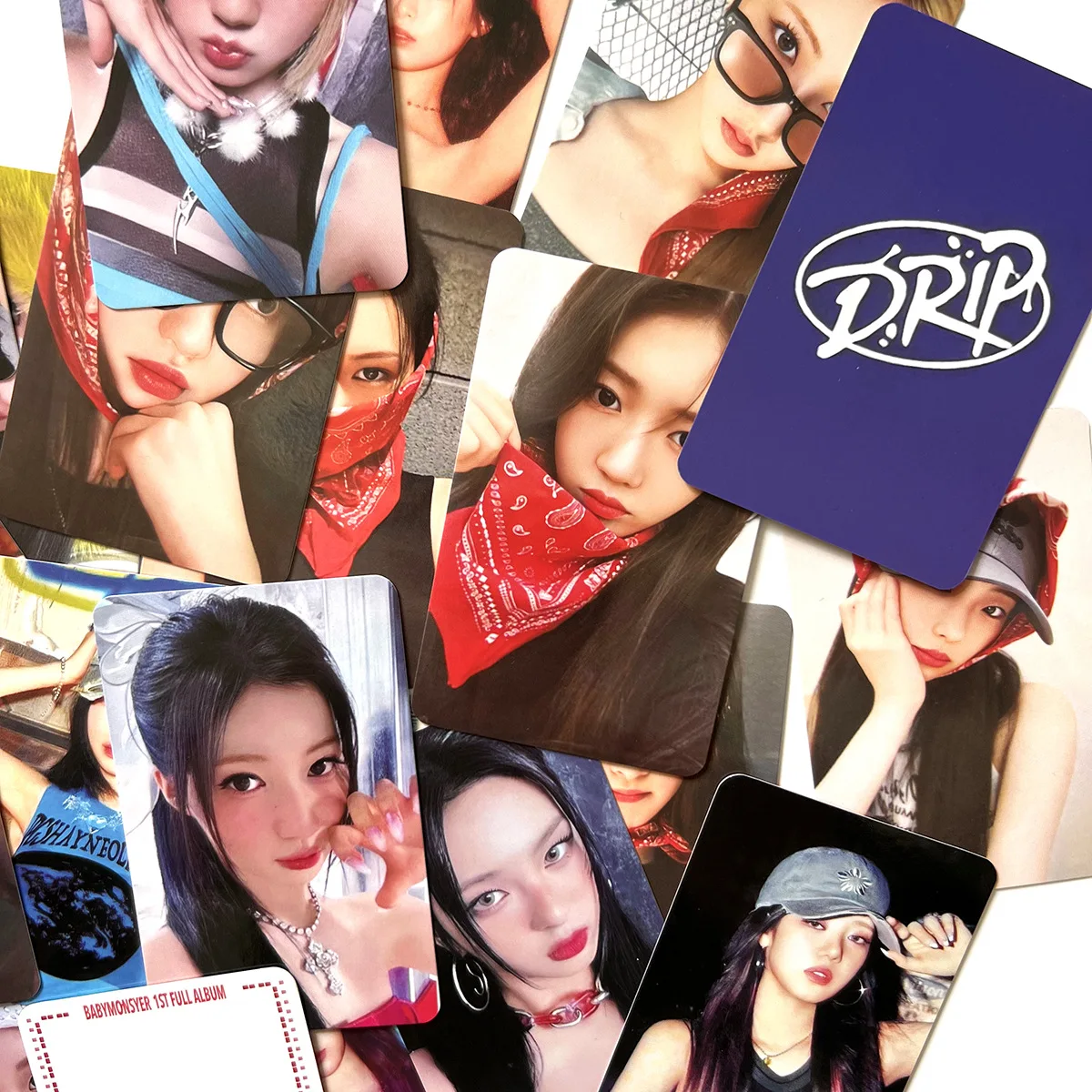 7 шт./компл. KPOP BABYMONSTER новый альбом капельные фотокарточки RUKA ASA RAMI RORA PHARITA LOMO карты