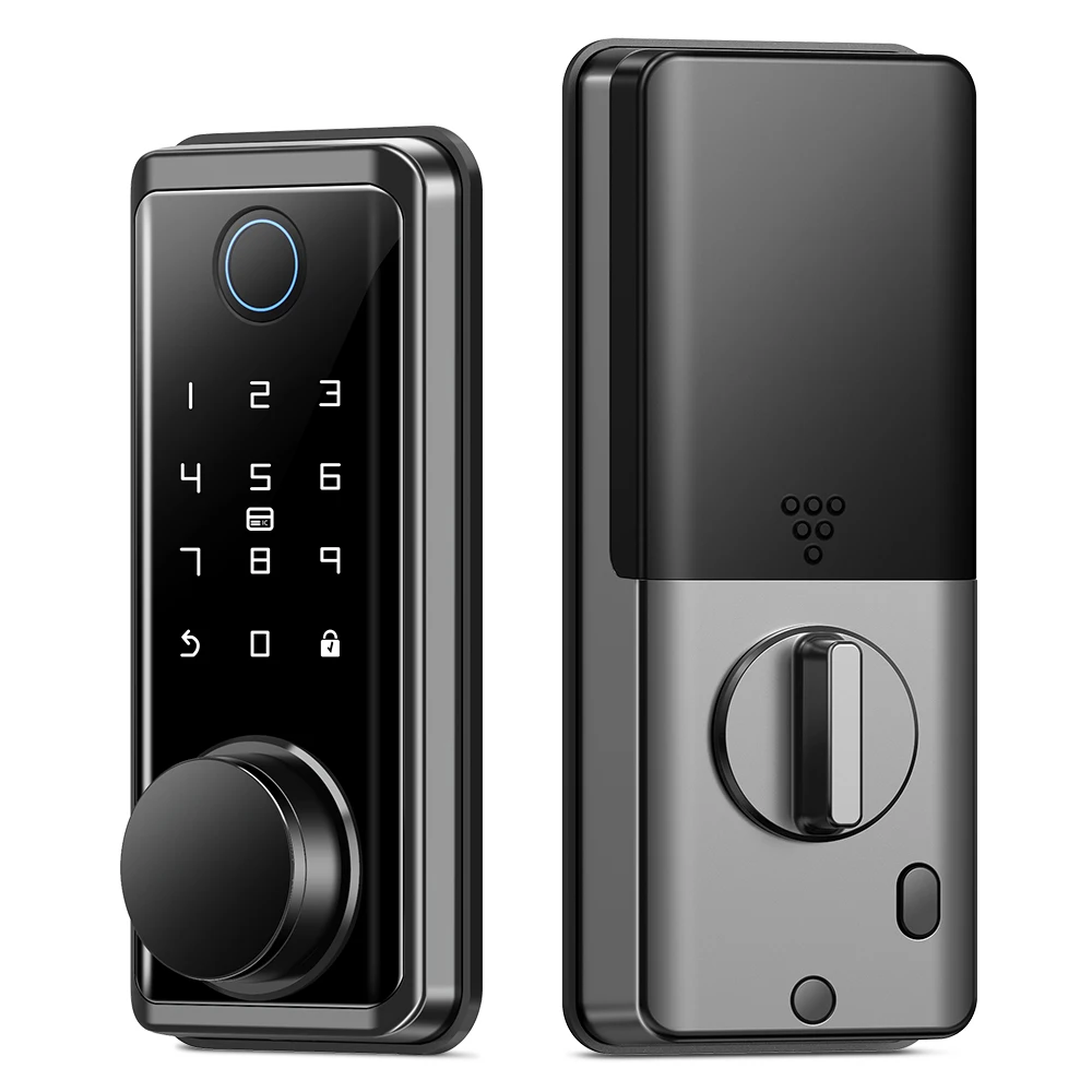

Factory Price Bluetooth Smart Lock Fingerprint Password Code Card Tuya ttlock APP Remote Control Fingerprint Door Lock