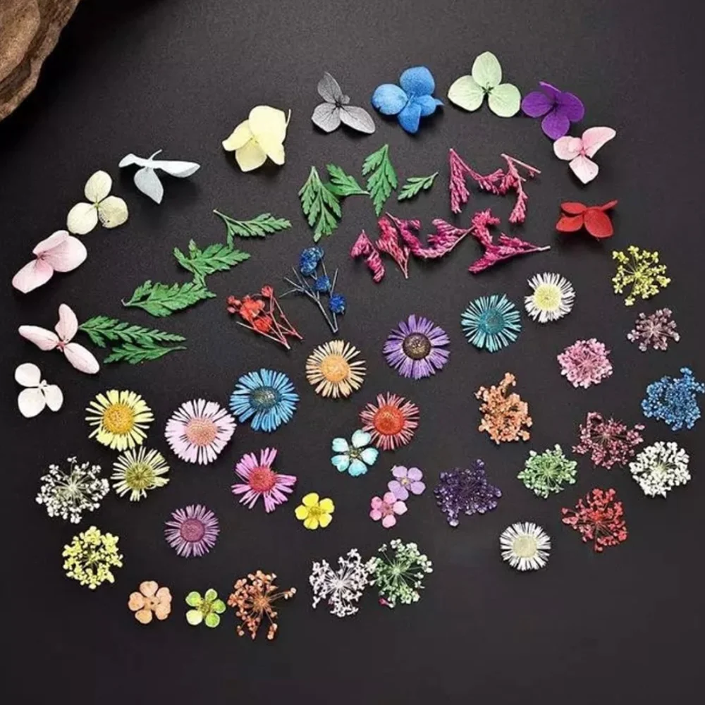 12 шт./кор. Nail Art сухих Folwers мама коробка украшения японский летний гели для ногтей