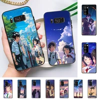 yinuoda anime your name phone case for samsung note 5 7 8 9 10 20 pro plus lite ultra a21 12 72