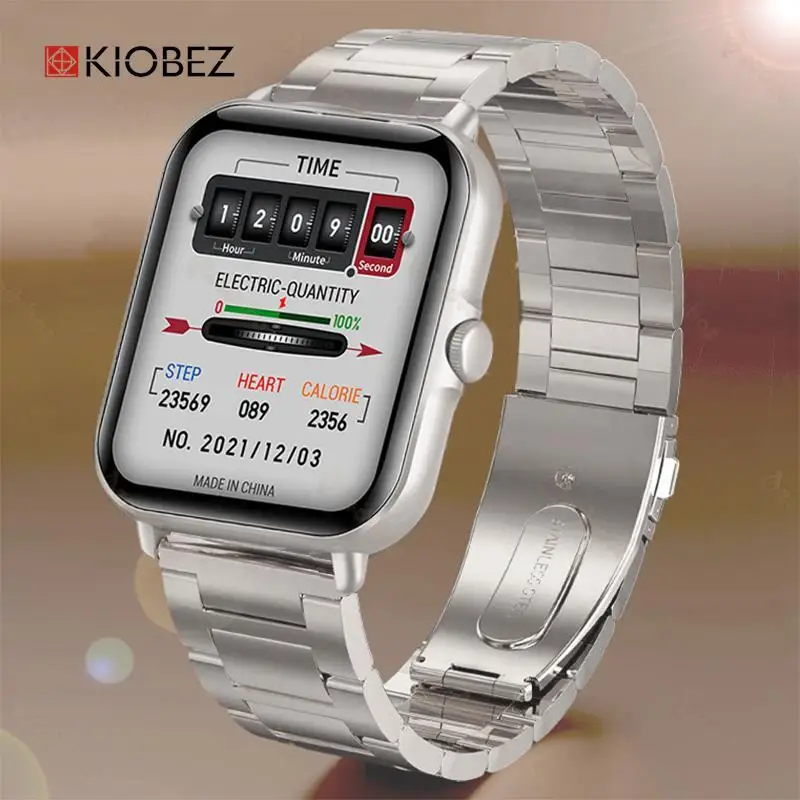 

KIOBEZ New Bluetooth Answer Call Smart Watch Men Dial Call Fitness Tracker IP67 Waterproof Smartwatch for Xiaomi Watch men women